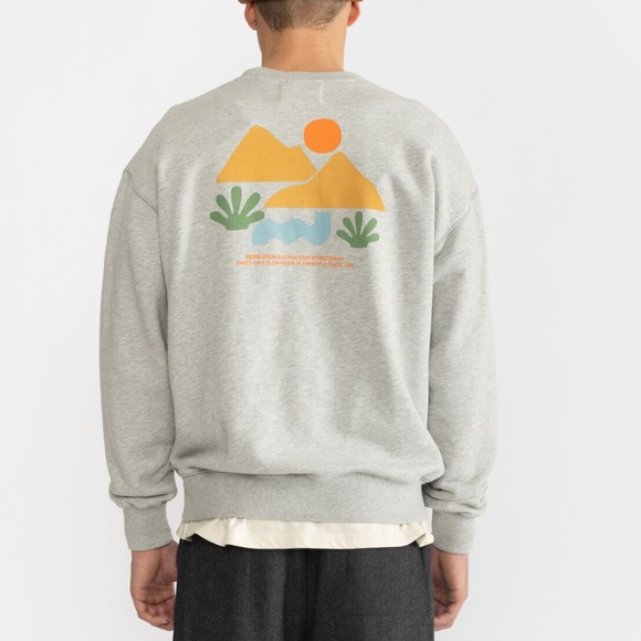 Revolution- Loose Crewneck in grey mel - Picture 9 of 14